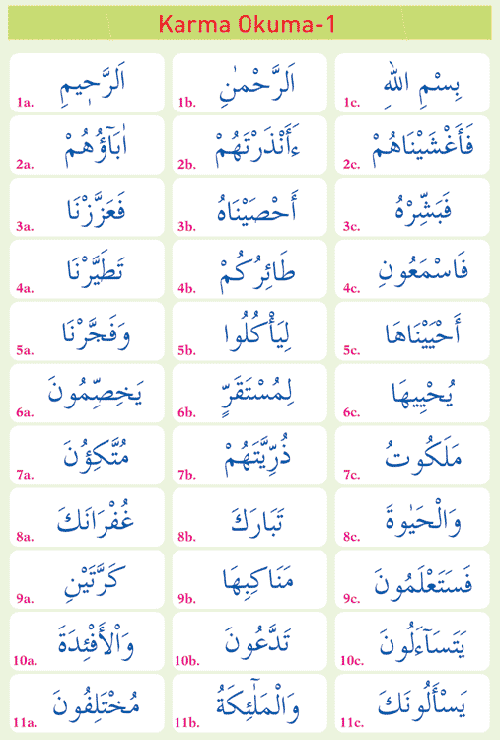 Kuran Elif Ba Al t rma Ve rnekler Kunfeyekun