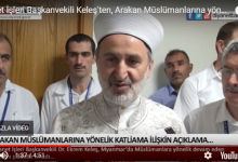 Diyanet İşleri Başkanvekili Keleş’ten, Arakan Müslümanlarına yönelik katliama ilişkin açıklama