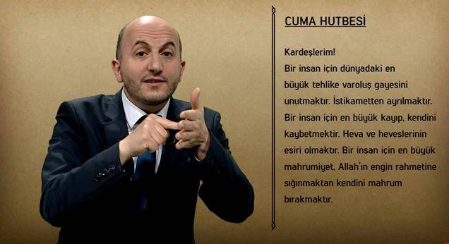 Diyanet İşlerinden İşaret diliyle Cuma hutbesi