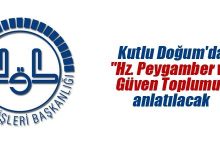 Kutlu Doğum 2017 Teması "Hz. Peygamber ve Güven Toplumu"