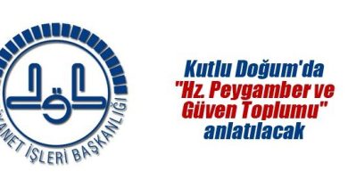 Kutlu Doğum 2017 Teması "Hz. Peygamber ve Güven Toplumu"